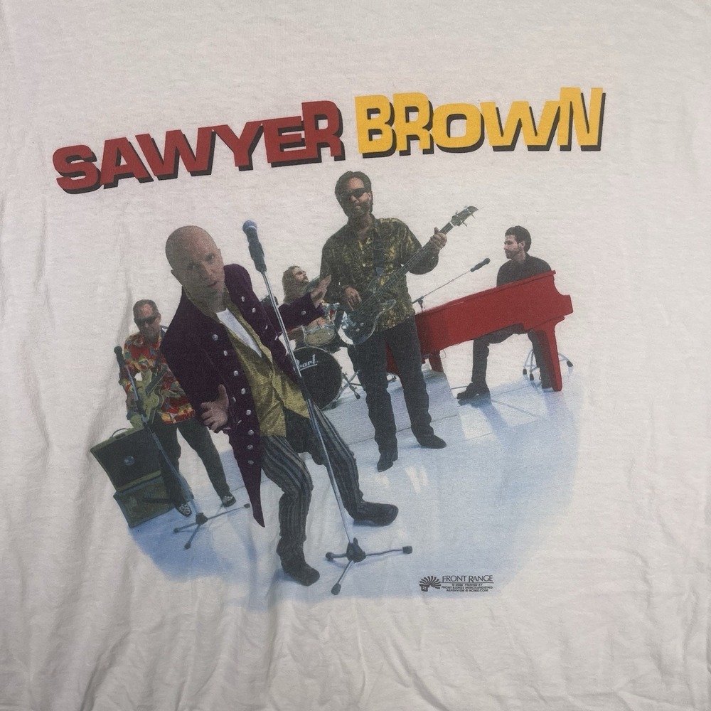 Vintage Sawyer Brown T-Shirt Country Music Adult 2X Classic 90's‎ Country